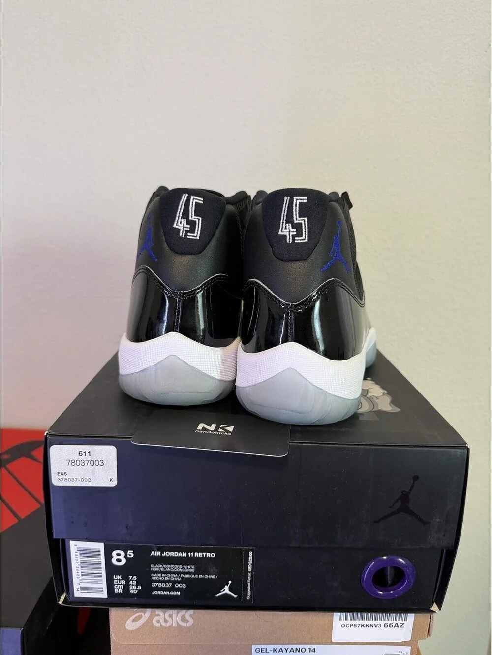 Air Jordan 11 Retro Space Jam Concord 2016 Size 8.5M 378037-003